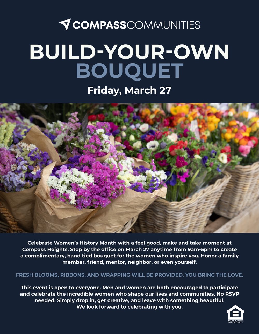 Build-your-own bouquet flyer