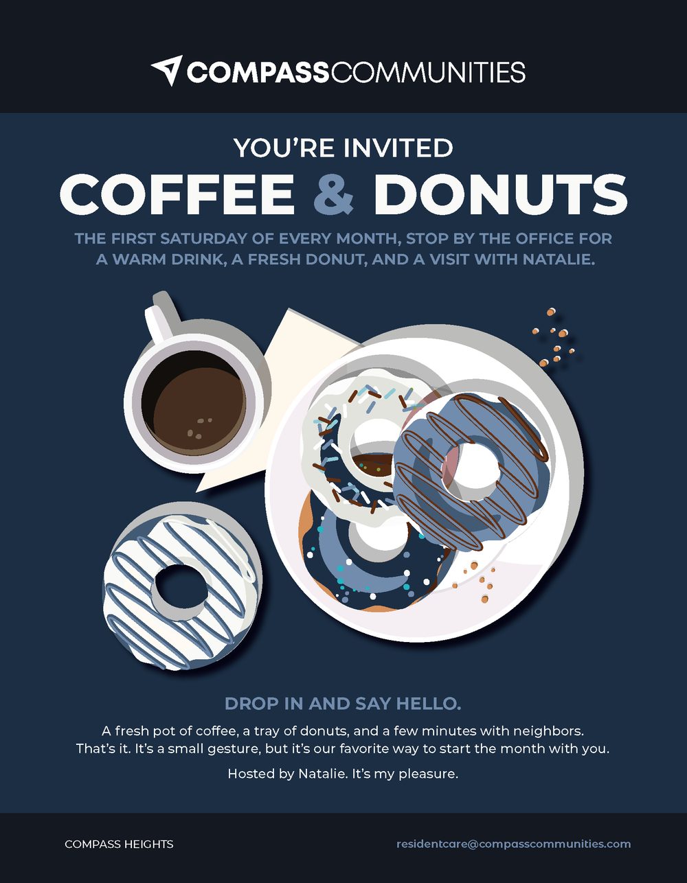 Coffee and Donuts flyer