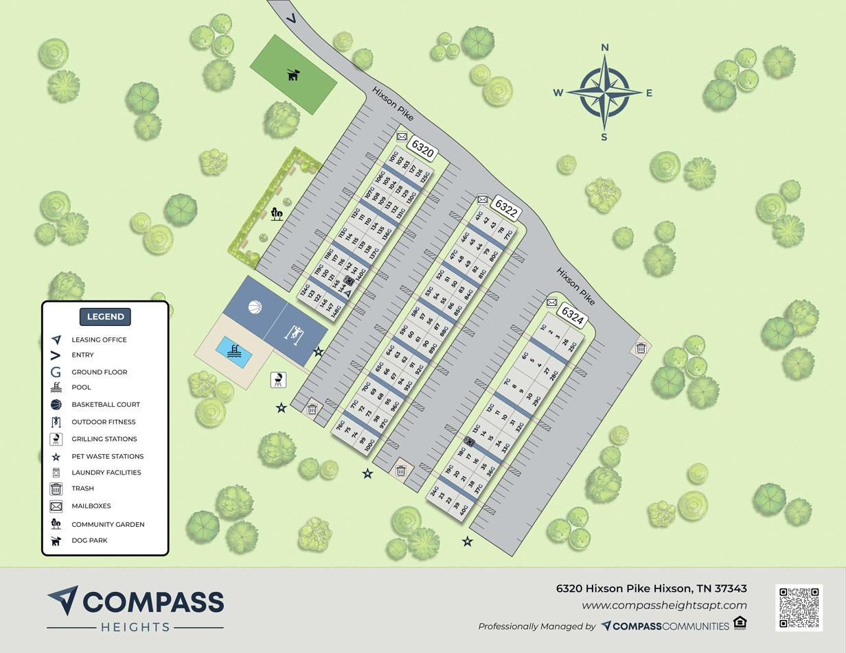 Compass Heights site map